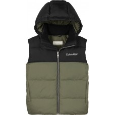 CALVIN KLEIN γιλέκο αμάνικο παιδικό IB0IB02535-LDY χακί